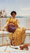 John William Godward Idleness oil painting artist